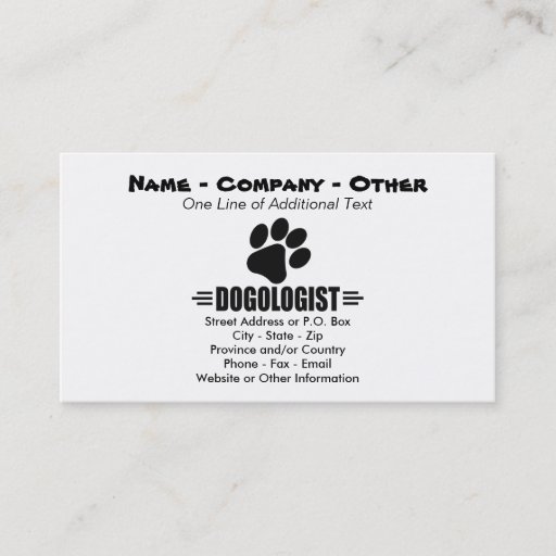 Customizable Humorous Dog Lover Business Cards