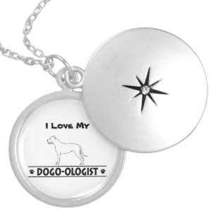 Humorous Dogo Argentino Locket Necklace