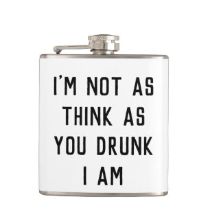 Humorous Drunken Banter Flask