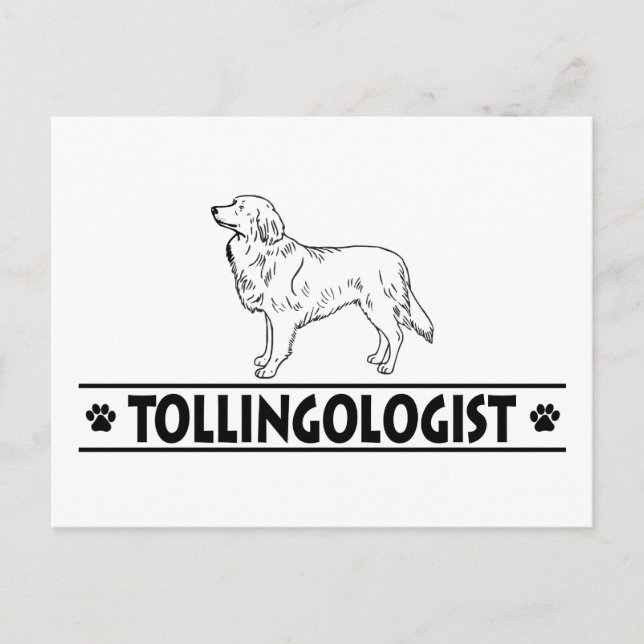 Humorous Duck Tolling Retriever Postcard (Front)