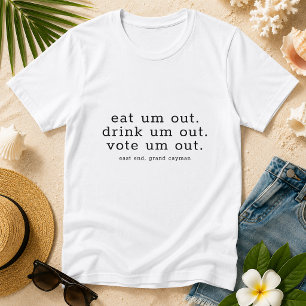 Humorous Elections Voting Minimalistic Personalize T-Shirt