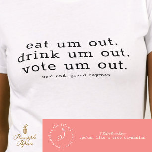 Humorous Elections Voting Minimalistic Personalize T-Shirt