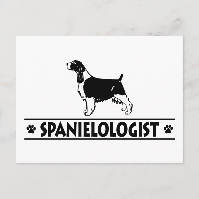 Humorous English Cocker Spaniel Postcard (Front)