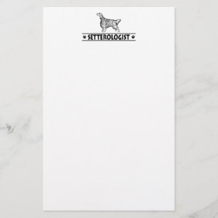 Humorous English Setter Stationery