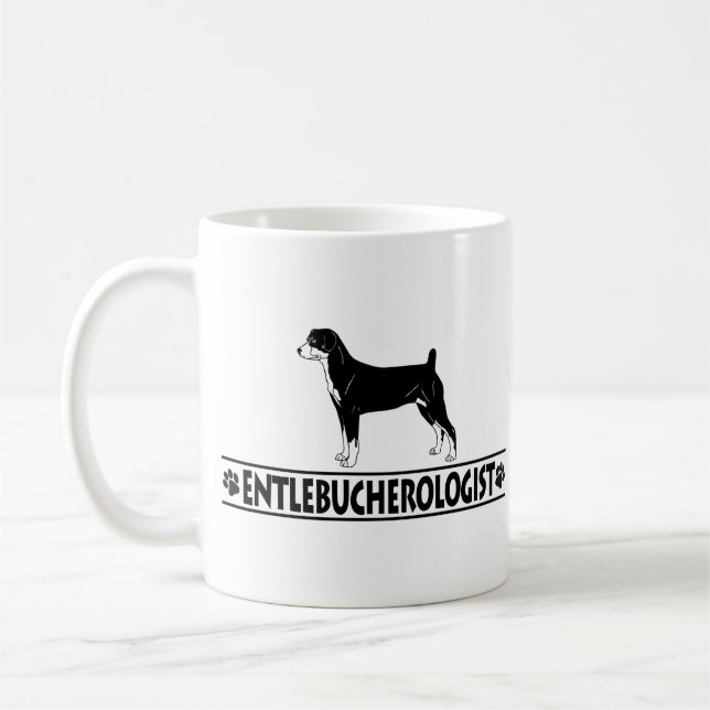 Humorous Entlebucher Coffee Mug (Left)