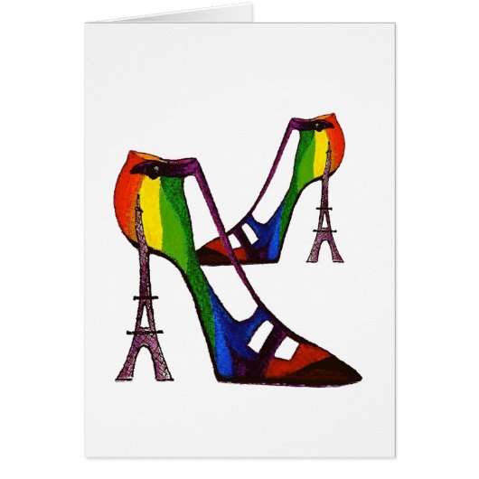 Humorous Fantasy Shoe Card (Front)