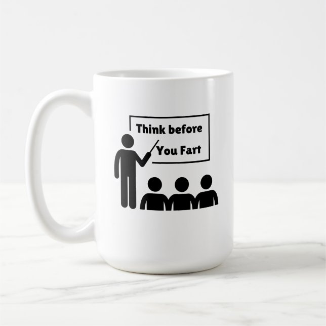 Humorous Farting Coffee  Mug (Left)