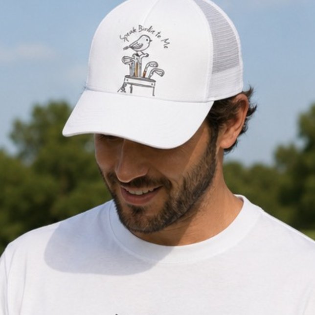 Humorous Father's Day Birdie Graphic Golf Hat (Creator Uploaded)