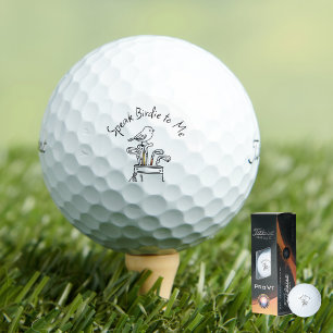 Humorous Father's Day Birdie Graphic Typography  Golf Balls