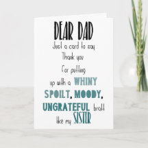 Humorous father's day