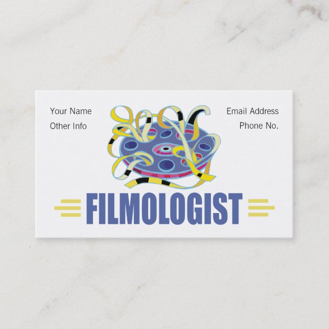 Humorous Film Business Card (Front)