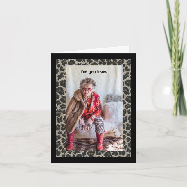 Humorous finding that Stressed means Desserts Card (Front)