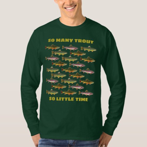 Humorous Fishermans Trout Fishing T_Shirt