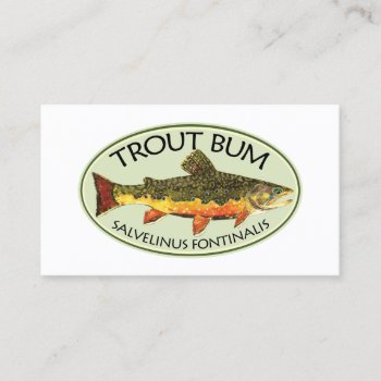 Humorous Fishing Business Card by TroutWhiskers at Zazzle