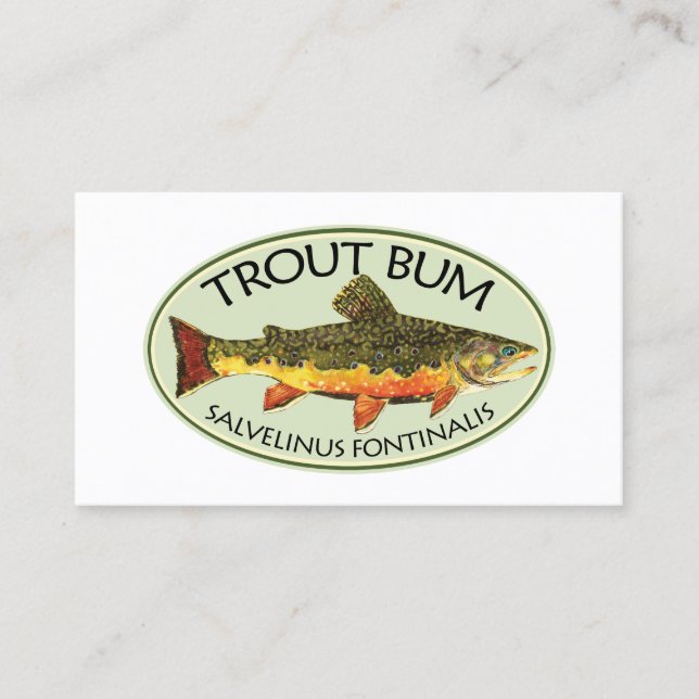 Humorous Fishing Business Card (Front)