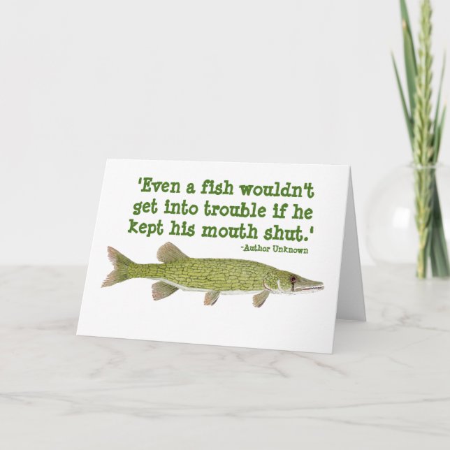 Humorous Fishing Card (Front)