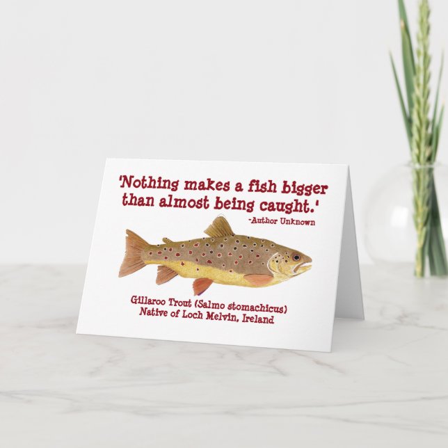 Humorous Fishing Card (Front)