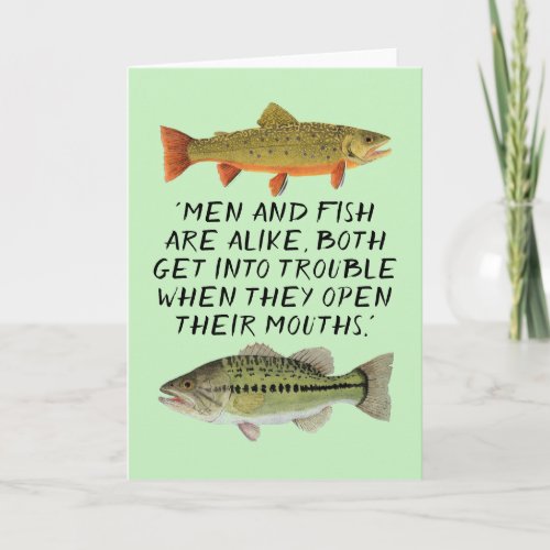 Humorous Fishing Card