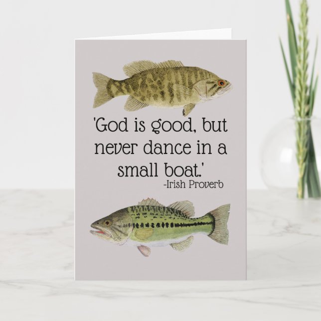 Humorous Fishing Card (Front)
