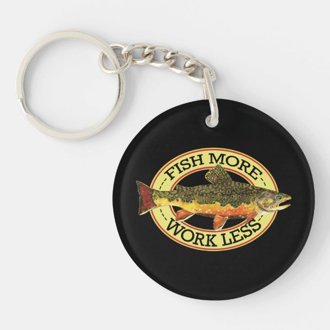 Humorous Fishing Keychain (Front)