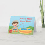 Humorous Fishing Pun Happy Birthday Greeting Card