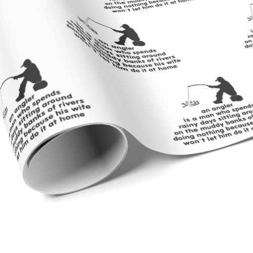 Humorous Fishing Wrapping Paper