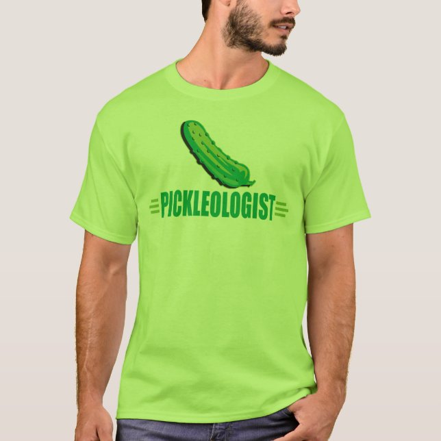 Humorous Fried Pickles T-Shirt (Front)