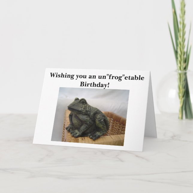 Humorous Frog Card (Front)