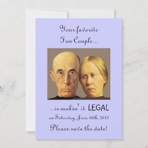 Humorous Fun Couple Unique Nerdy Save The Date