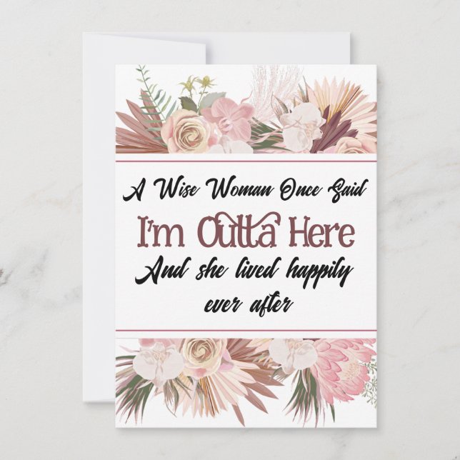 Humorous Funny Leaving Cards for Coworker, Photo (Front)