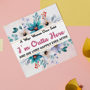 Humorous Funny Leaving Cards for Coworker, Photo