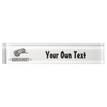Humorous Gamer Nameplate by OlogistShop at Zazzle