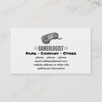 Humorous Gaming Business Card by OlogistShop at Zazzle