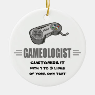 Humorous Gaming Ceramic Ornament