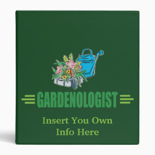 Humorous Gardener, Gardening Binder