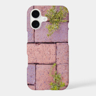 Humorous Gardener's Nightmare Weeds in Bricks iPhone 17 Case