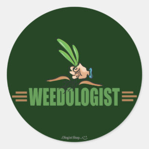 Humorous Gardening Classic Round Sticker