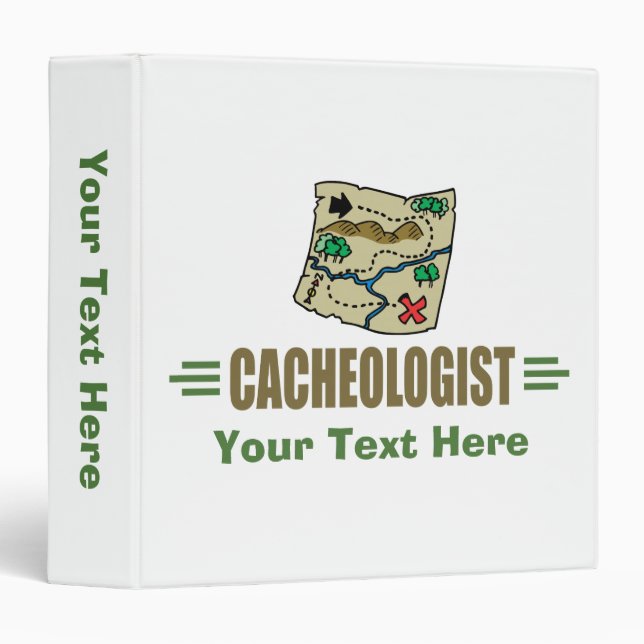 Humorous Geocaching 3 Ring Binder (Front/Spine)