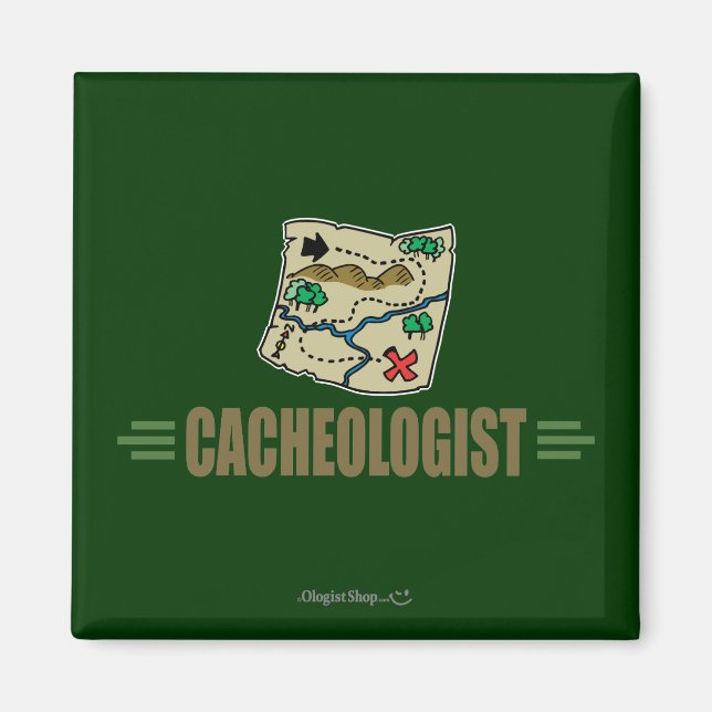 Humorous Geocaching Magnet (Front)