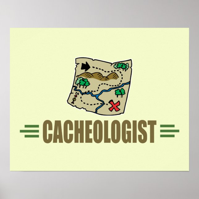Humorous Geocaching Poster (Front)