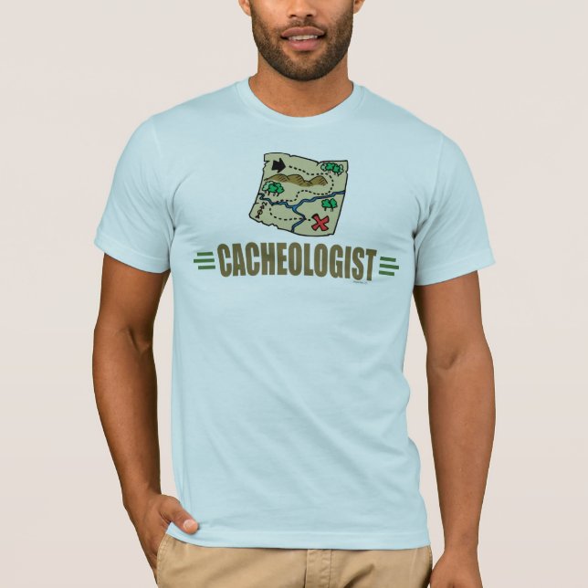 Humorous Geocaching T-Shirt (Front)