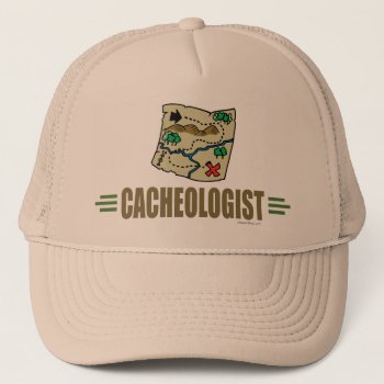 Humorous Geocaching Trucker Hat by OlogistShop at Zazzle
