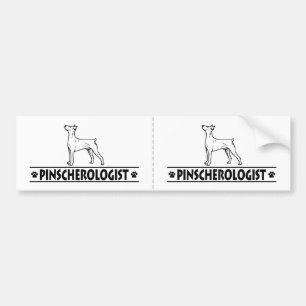 Humorous German Pinscher Bumper Sticker
