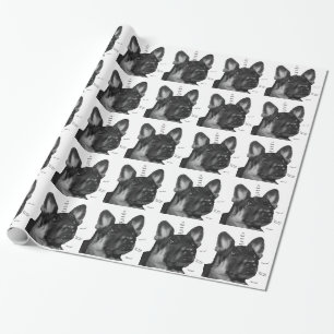 Humorous German Shepherd Holiday Wrapping Paper