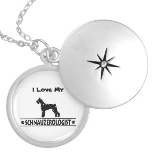 Humorous Giant Schnauzer Locket Necklace
