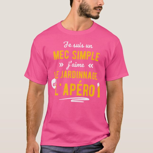 Humorous Gift Idea For Men Passion Gardening And A T-Shirt (Front)