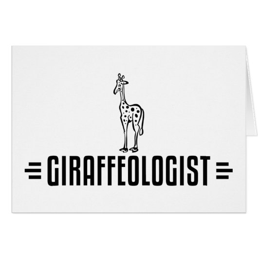 Humorous Giraffe Cards (Front Horizontal)