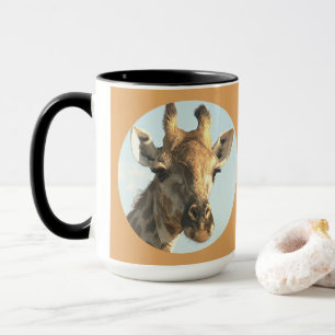 HUMOROUS GIRAFFE MUG, "ARE THE LASHES TOO MUCH?" MUG