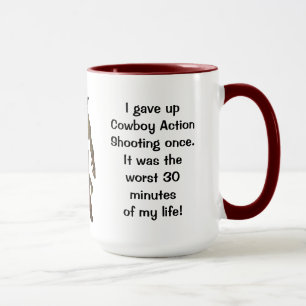Humorous Giving Up Shooting Mug