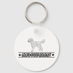 Humorous Goldendoodle Keychain